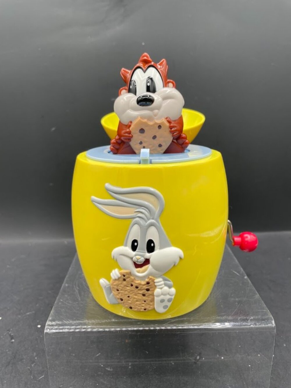 1998 Warner Bros Tiny Toons Looney Tunes Bugs Bunny and Taz Cookies Jack in Box